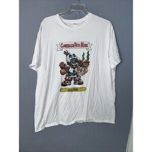 Garbage pail Kids Shirt 5XLarge Sick Sid Retro 80s Cartoon T Shirt Short Sleeve
